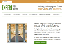 Tablet Screenshot of expertfloormatting.com
